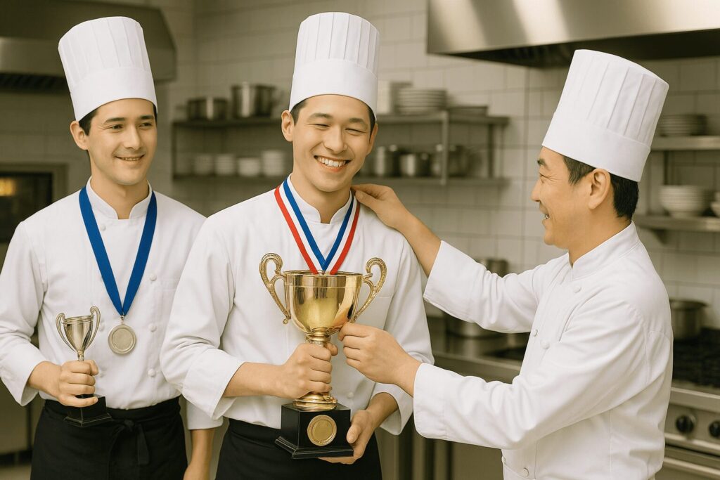 司厨士協会入会のメリット│料理コンテストで実力が評価されれば、調理師の転職で有利になる。