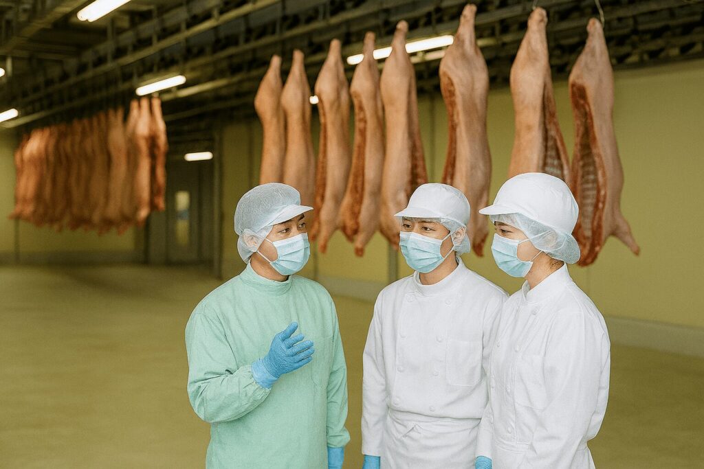 司厨士協会に入会すると、産地研修や食肉センター見学に行く機会がある